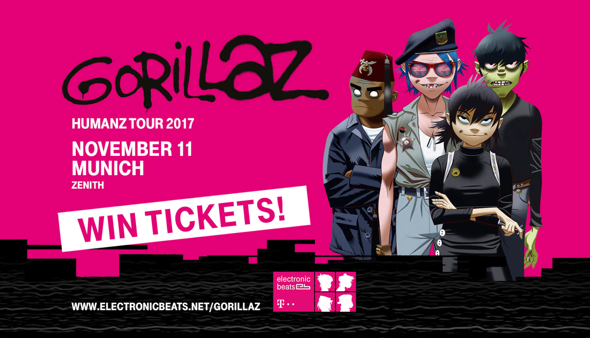 Win A Pair Of Tickets To See Gorillaz In Munich On November 11