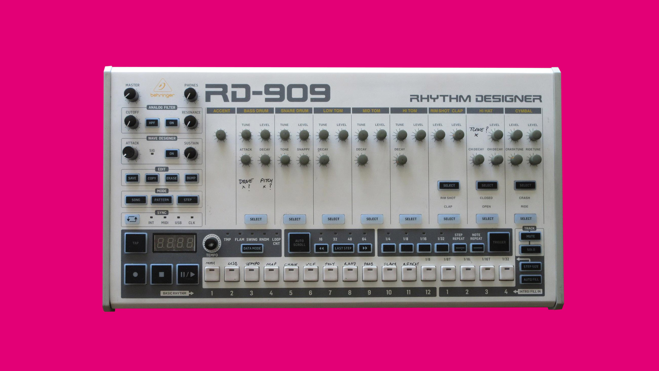 Watch Out Roland Fanboys Behringer S Tr 909 Clone Will Cost Less Than 300 Telekom Electronic Beats